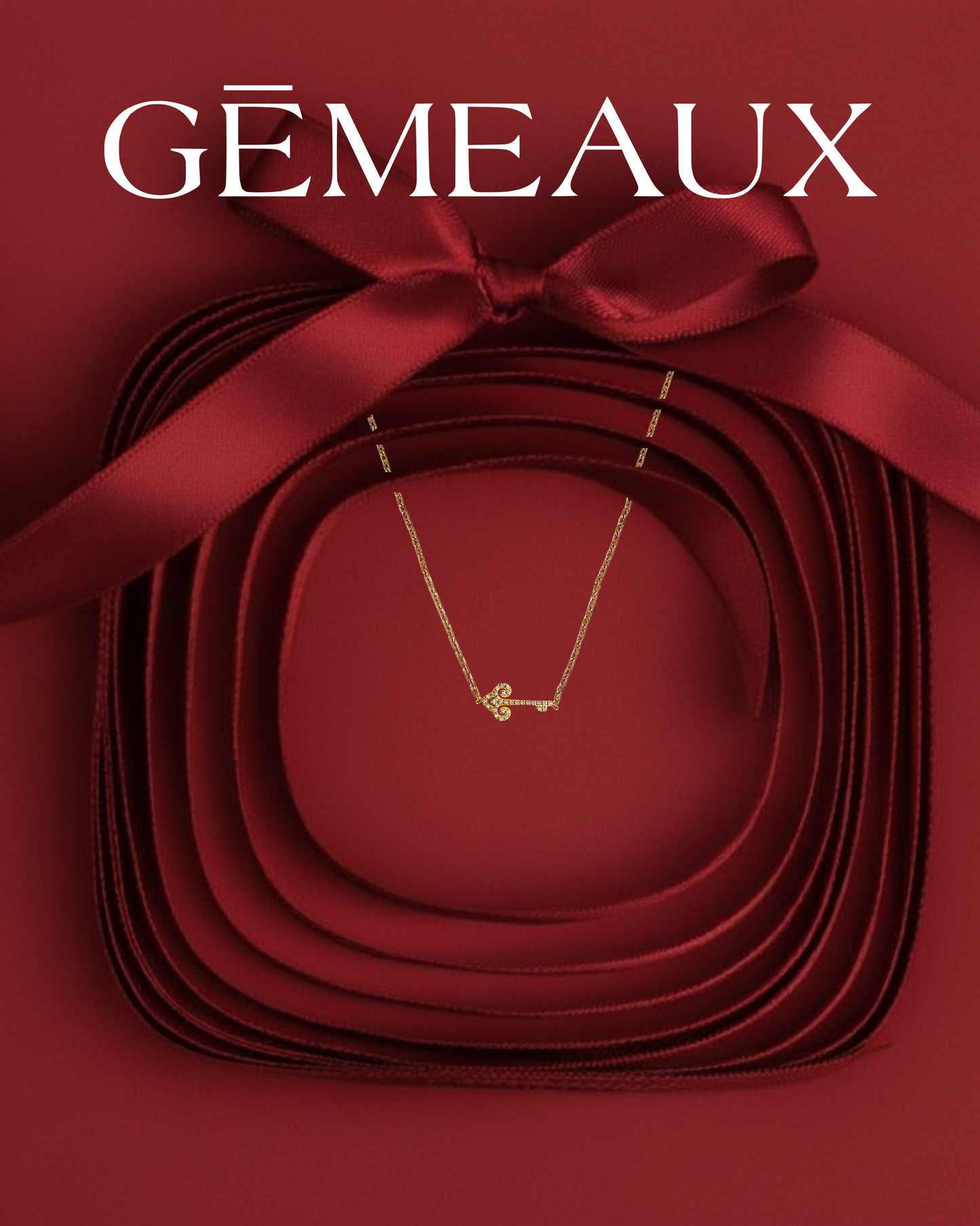 cle celeste collier cadeau femmes acier inoxydable Gemeaux maroc