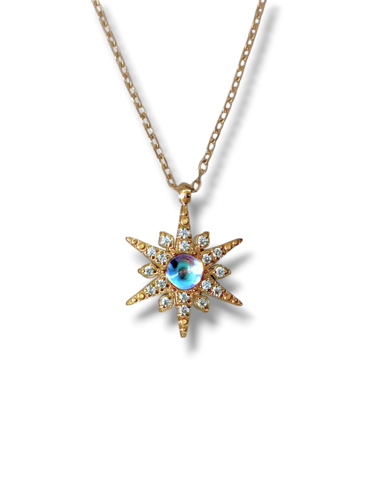 Collier Bonne Étoile en acier inoxydable - bijou hypoallergénique Gémeaux - cadeau femme Maroc