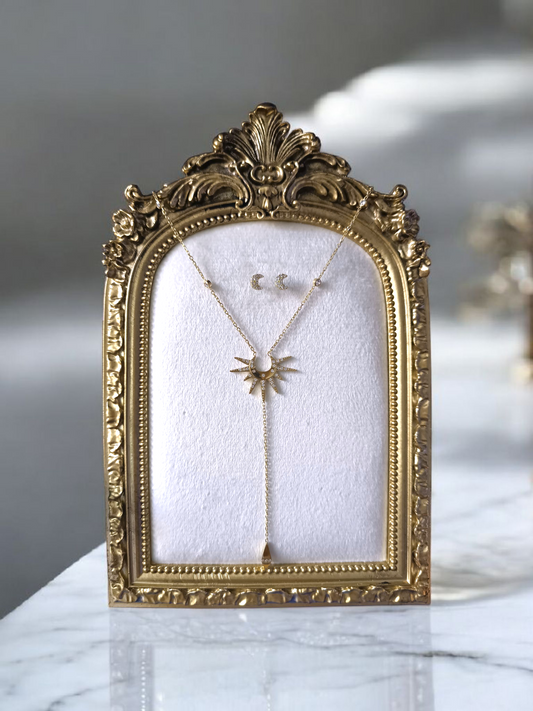 parure collier union et boucles assorties pour femmes - Bijoux Gémeaux maroc