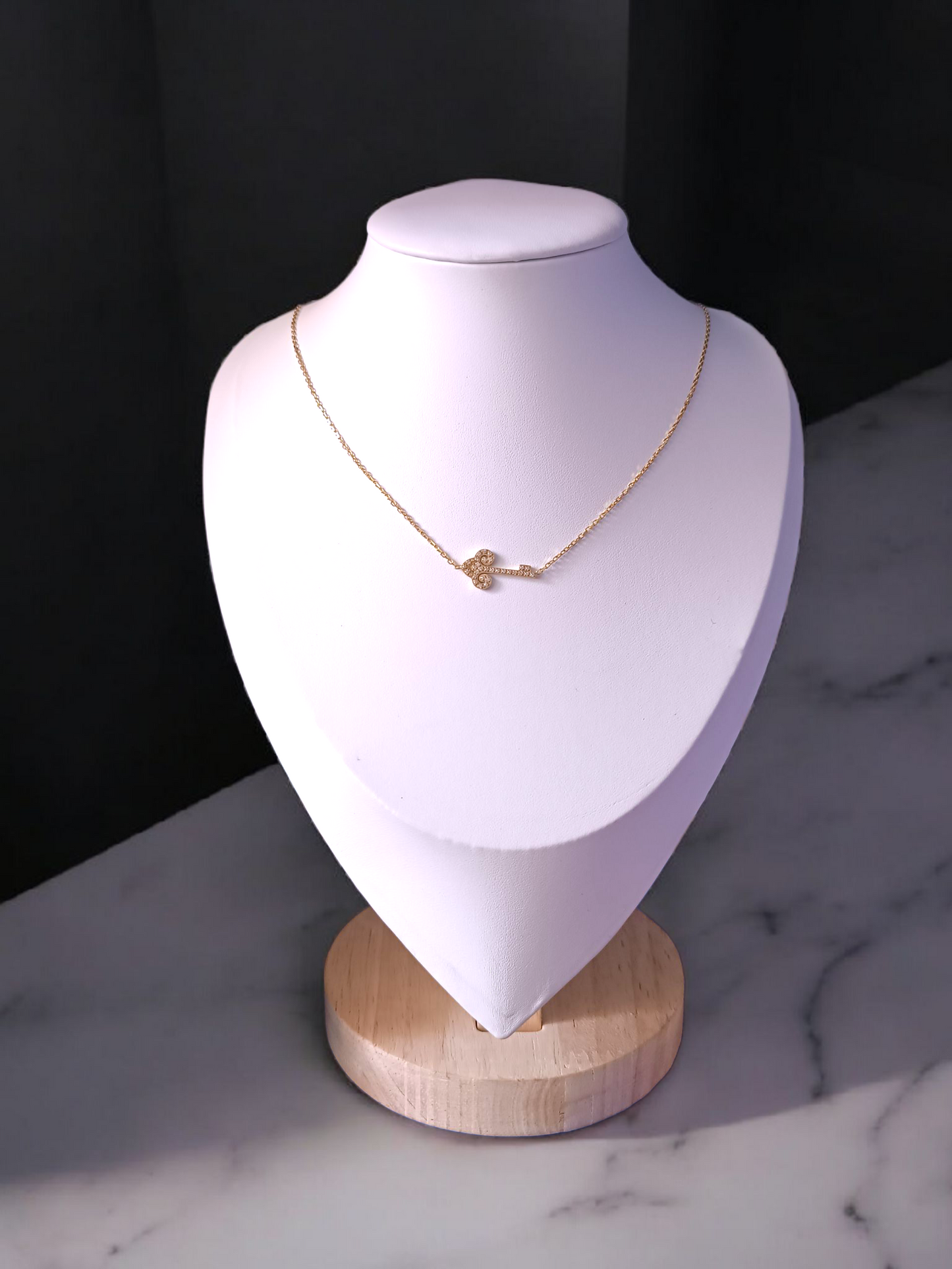 Collier Clé Céleste Gémeaux - pendentif acier inoxydable premium - cadeau fille adolescente Maroc