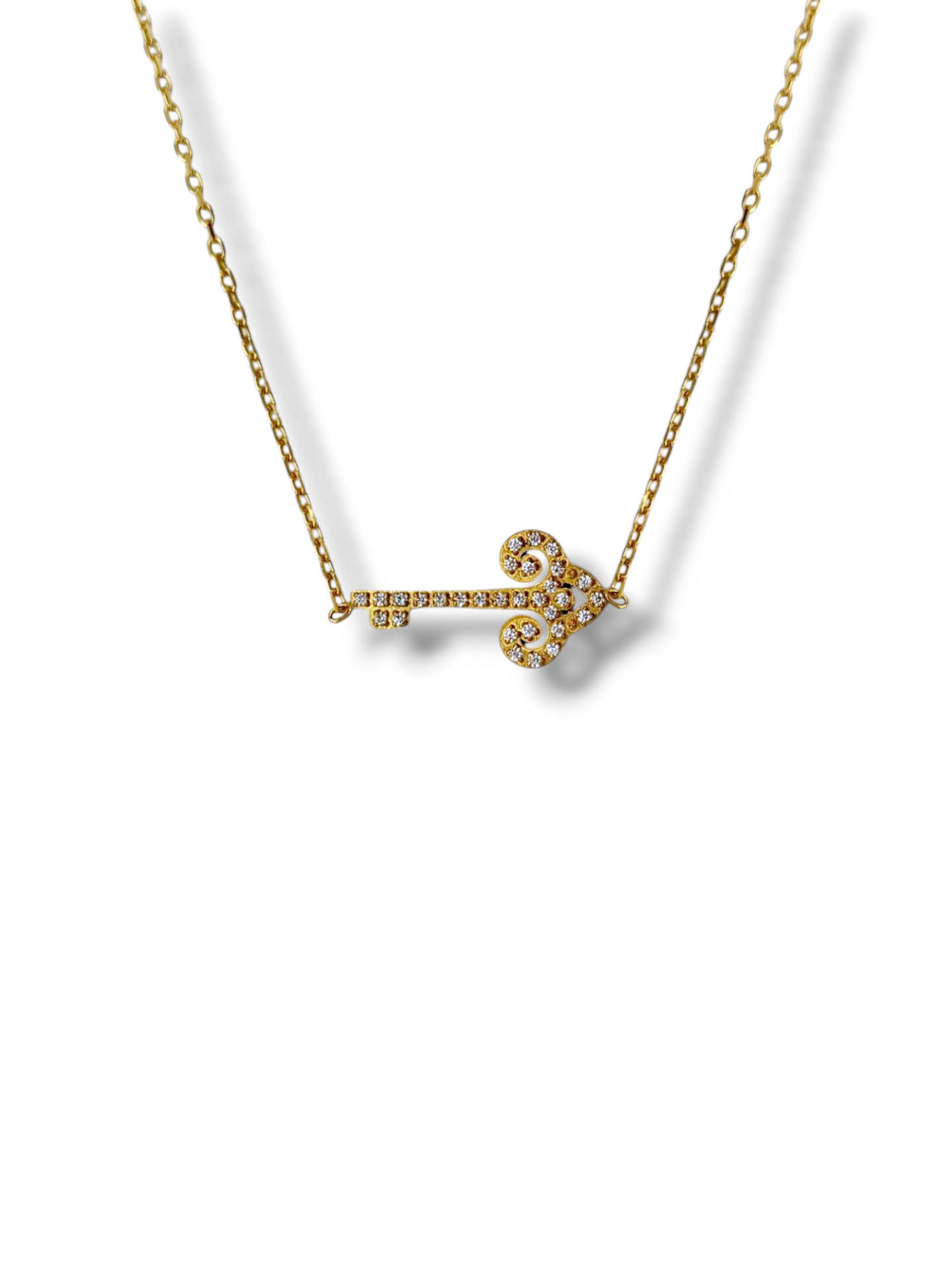 Collier Clé Céleste Gémeaux - pendentif acier inoxydable premium - cadeau fille adolescente Maroc