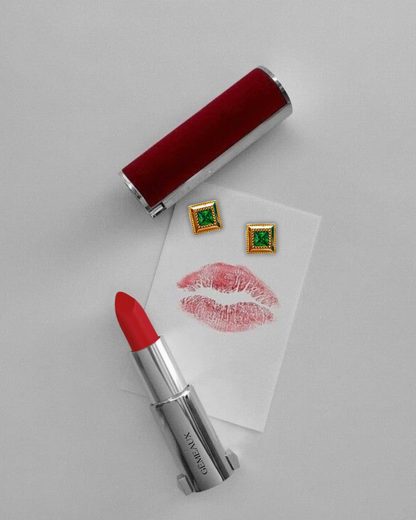 Boucles d'oreilles Aurore Boréale sircons verts - Gémeaux bijoux Maroc