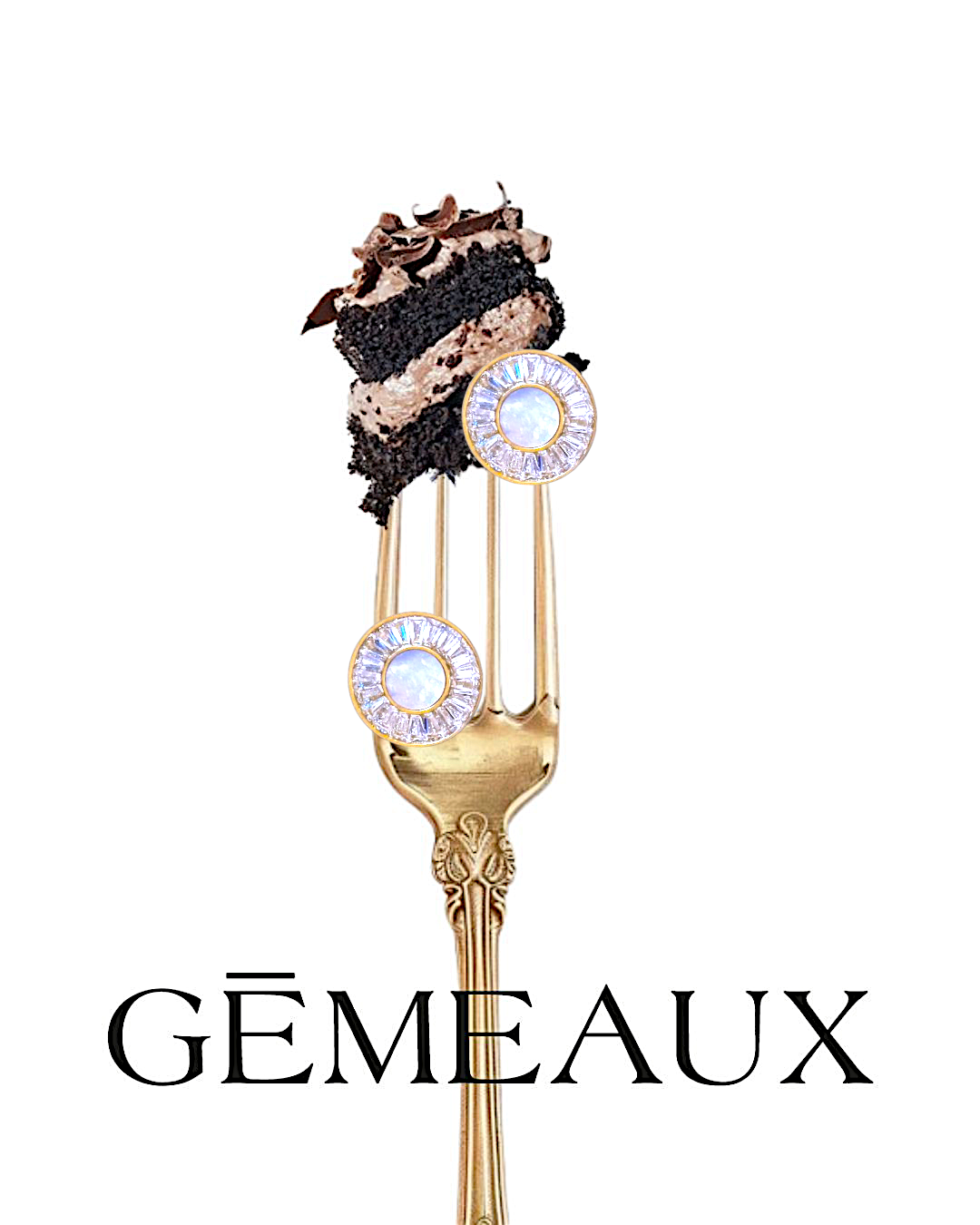 boucles d'oreilles nebula en acier inoxydable cadeau femme maroc gemeaux