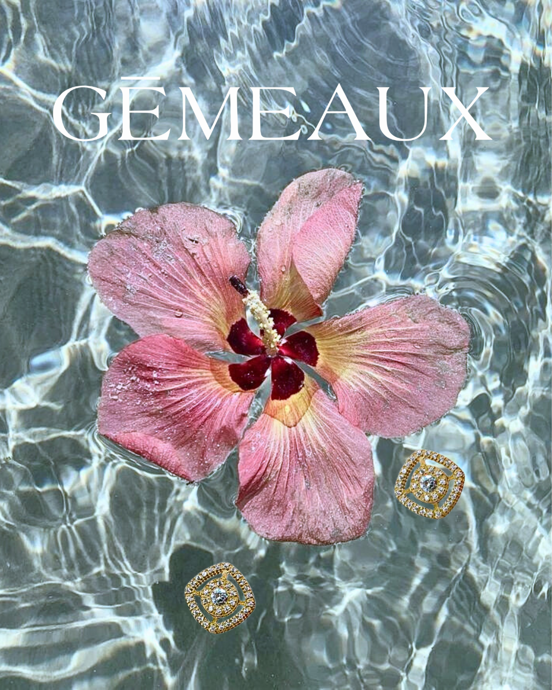 boucles d'oreilles voie lactee dorée en acier inoxydable plaqué or serti de zircons pour femme chic gemeaux maroc