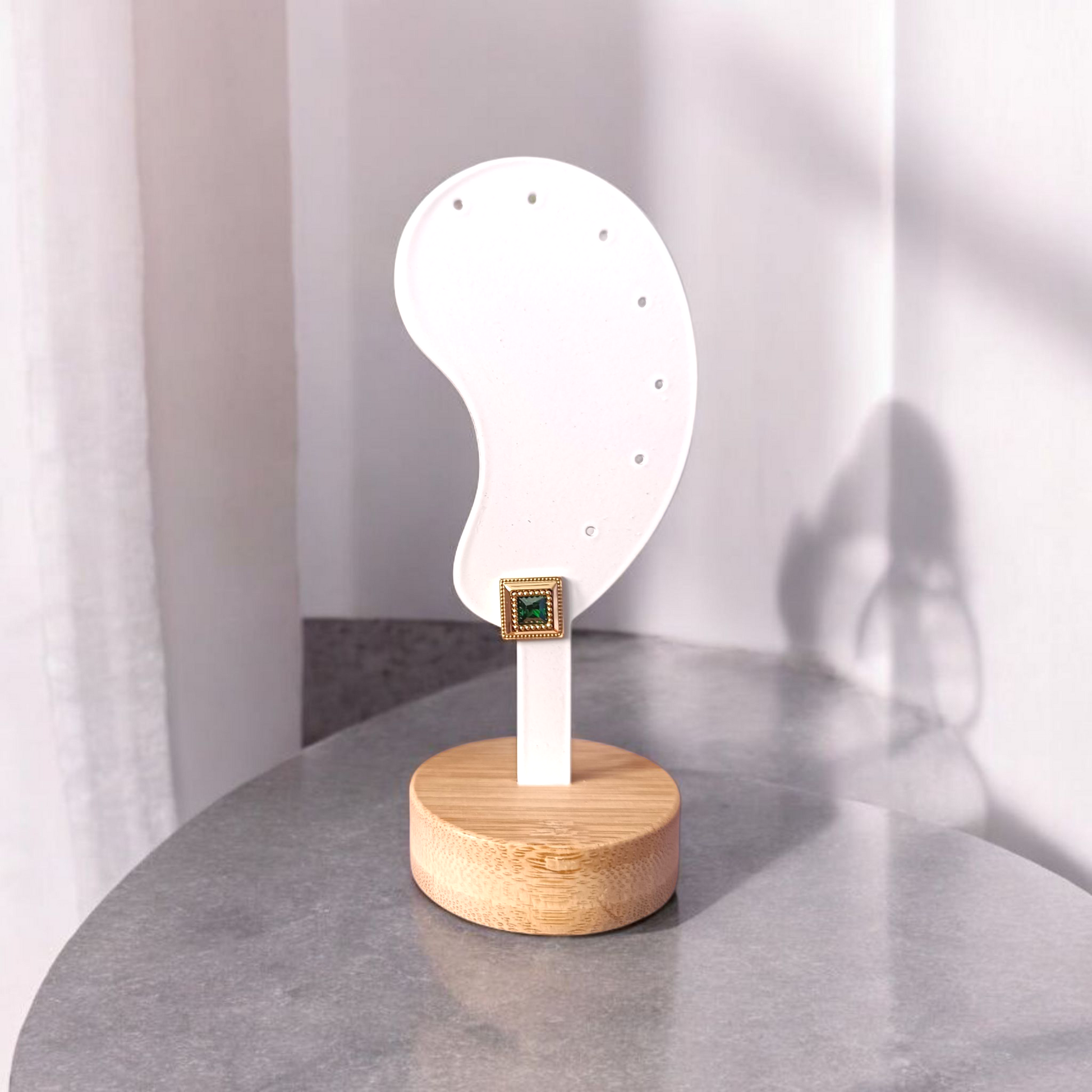 Boucles d'oreilles Aurore Boréale Gémeaux - couleurs vertes dorées en acier inoxydable - cadeau élégant pour femme Maroc
