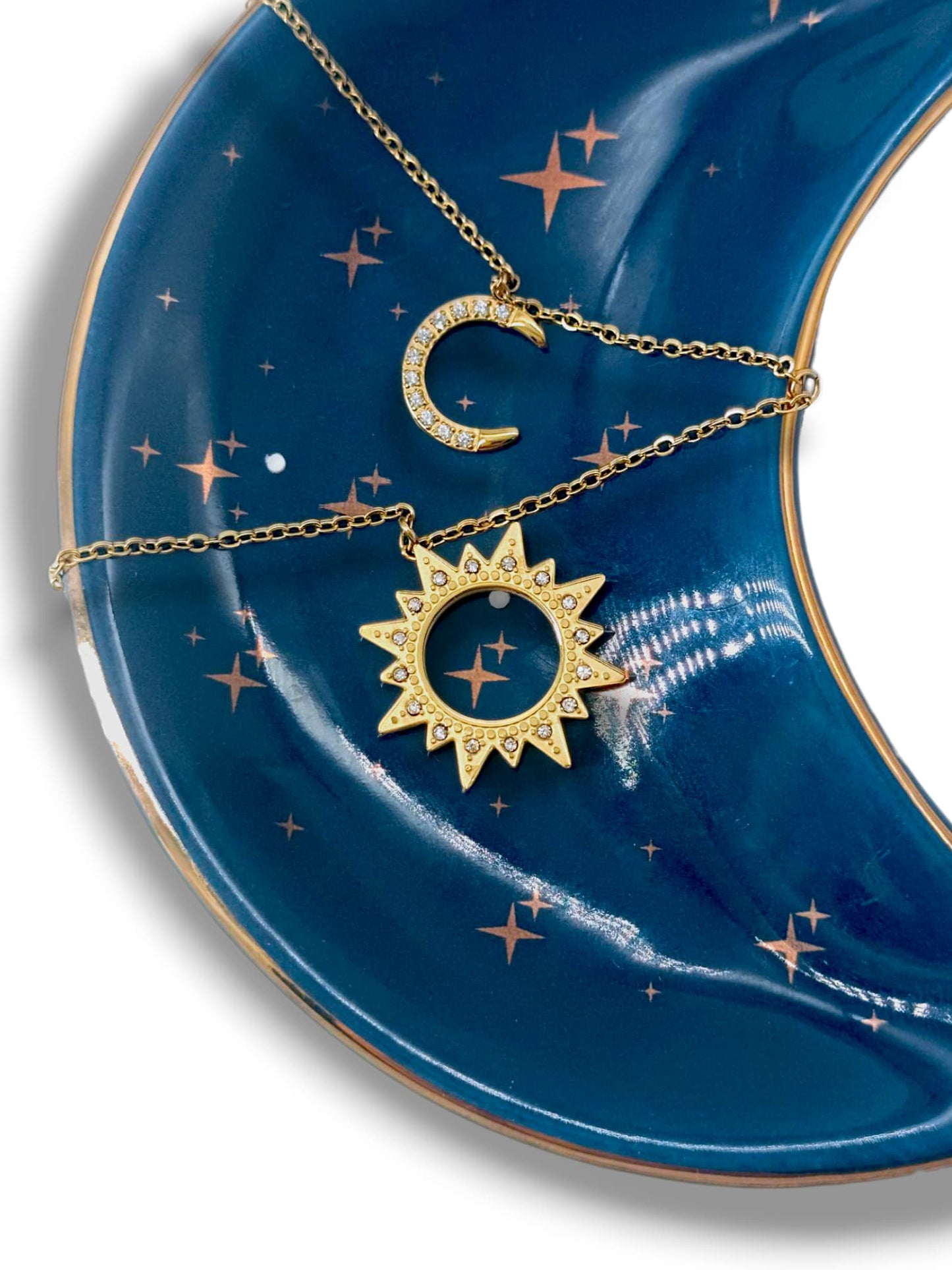 Collier Alliance - acier inoxydable doré qui ne ternit pas - bijou cadeau femme fille Gémeaux Maroc