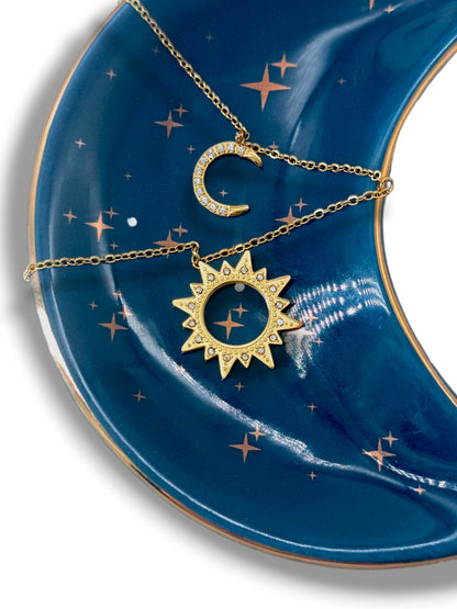 Collier Alliance - acier inoxydable doré qui ne ternit pas - bijou cadeau femme fille Gémeaux Maroc