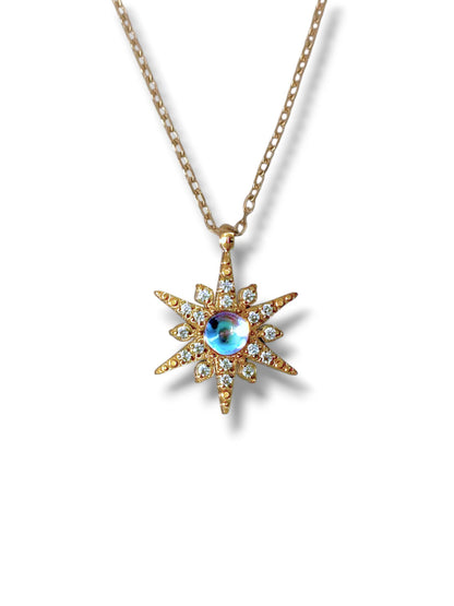 Collier Bonne Étoile en acier inoxydable - bijou hypoallergénique Gémeaux - cadeau femme Maroc