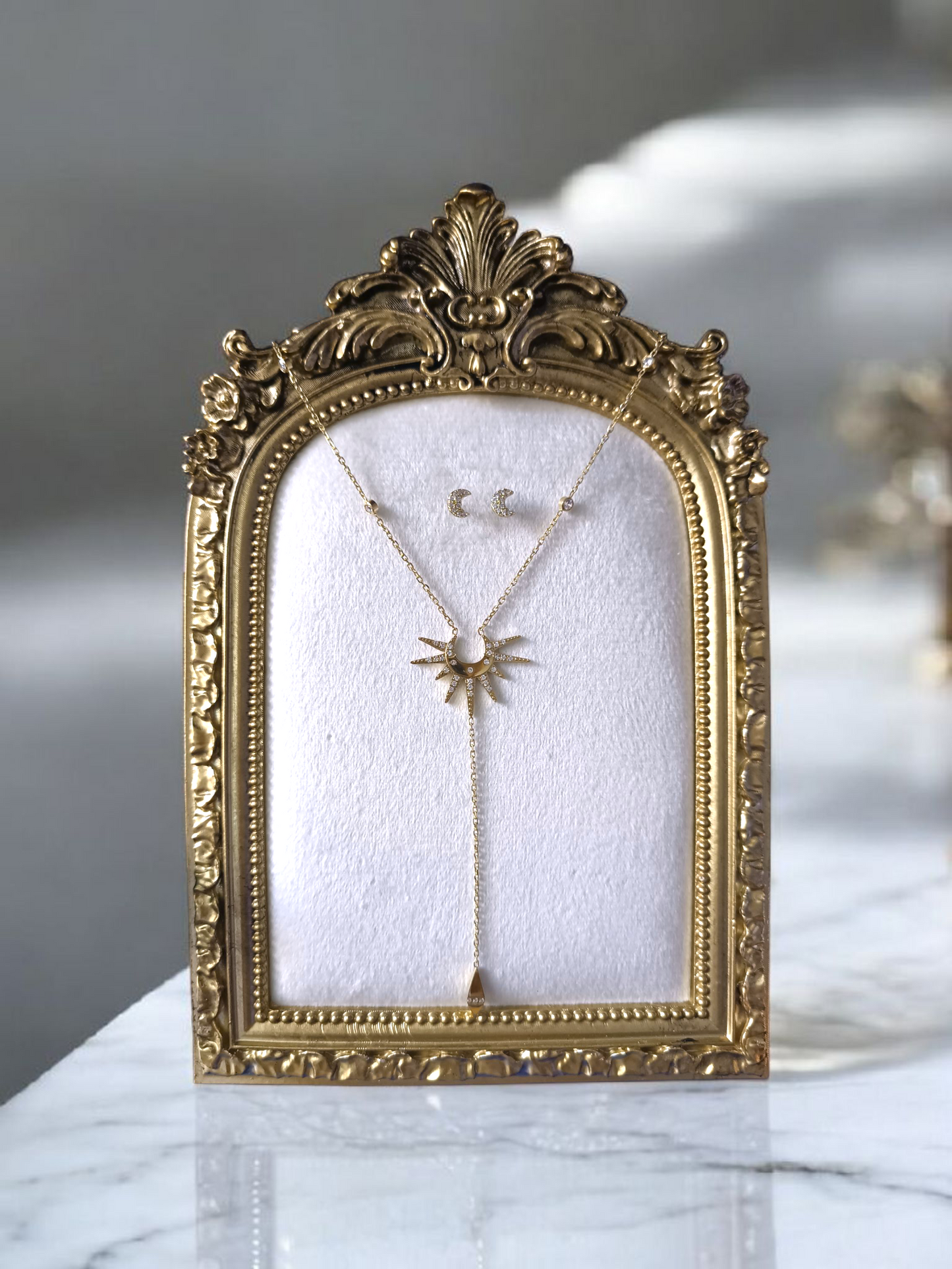 parure collier union  et boucles assorties pour femmes  - Bijoux Gémeaux maroc 