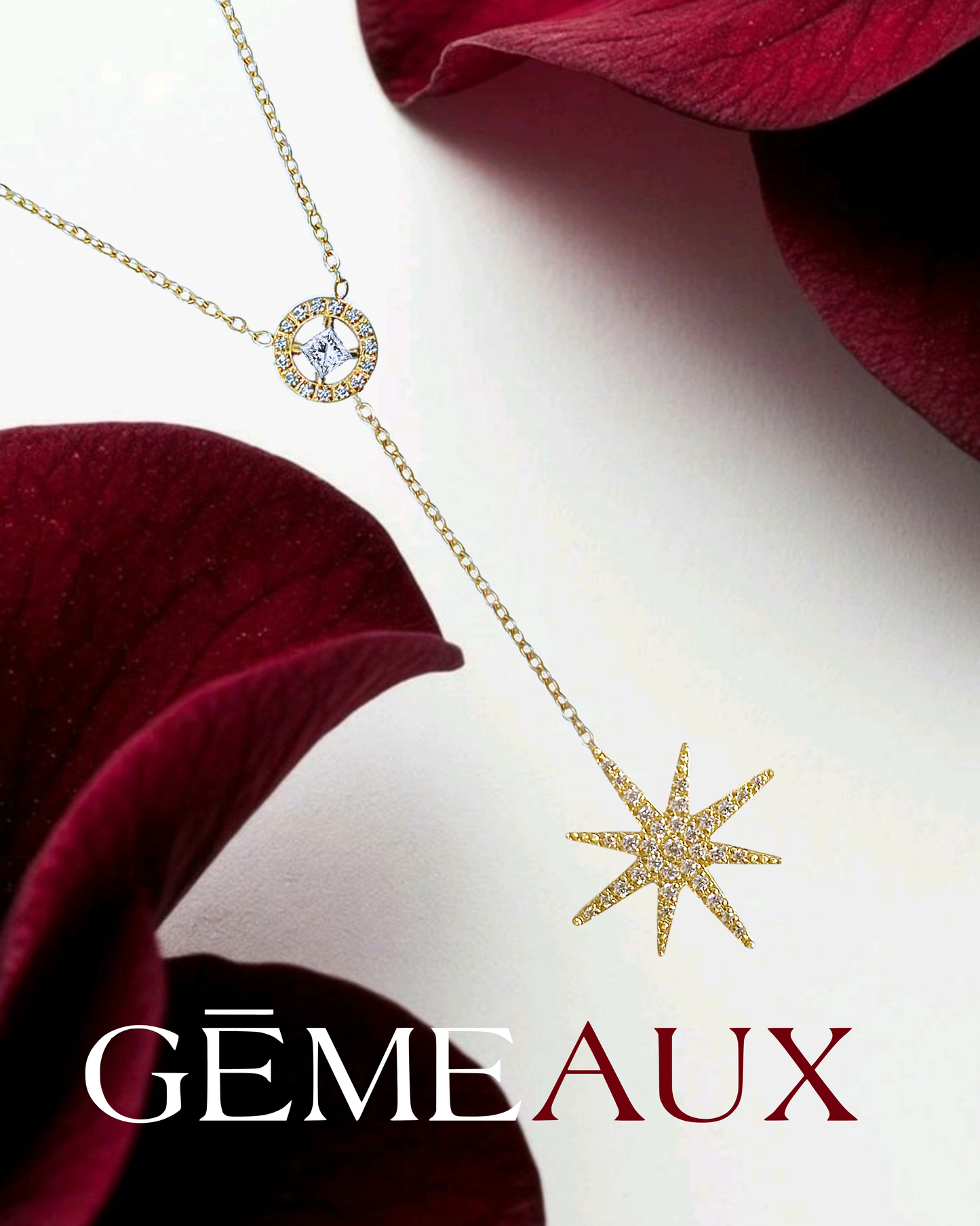 Collier étoile filante Gémeaux bijoux Maroc