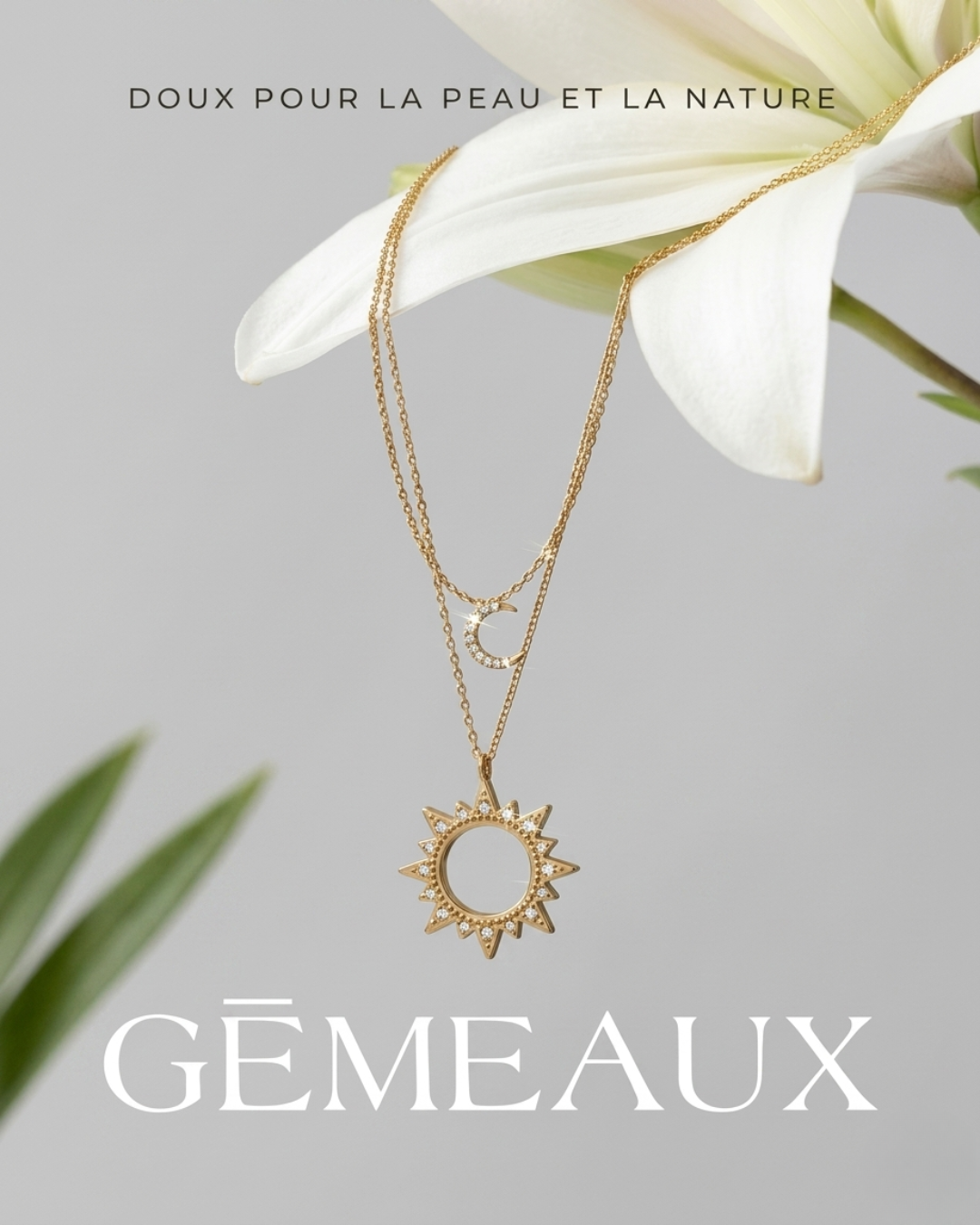 collier alliance acier inoxydable gémeaux maroc