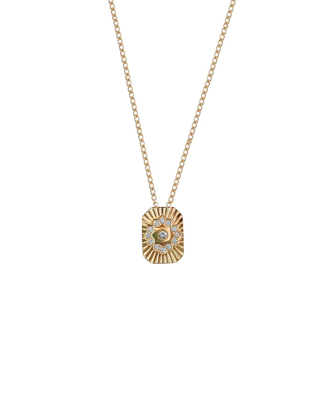 collier aurore acier inoxydable plaqué or Gémeaux Maroc collection ramadan EID 