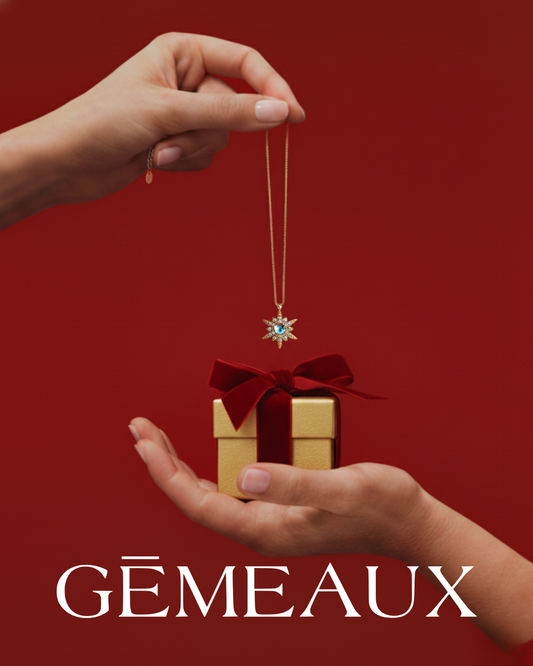 collier bonne etoile gemeaux bijoux maroc cadeau femme fille