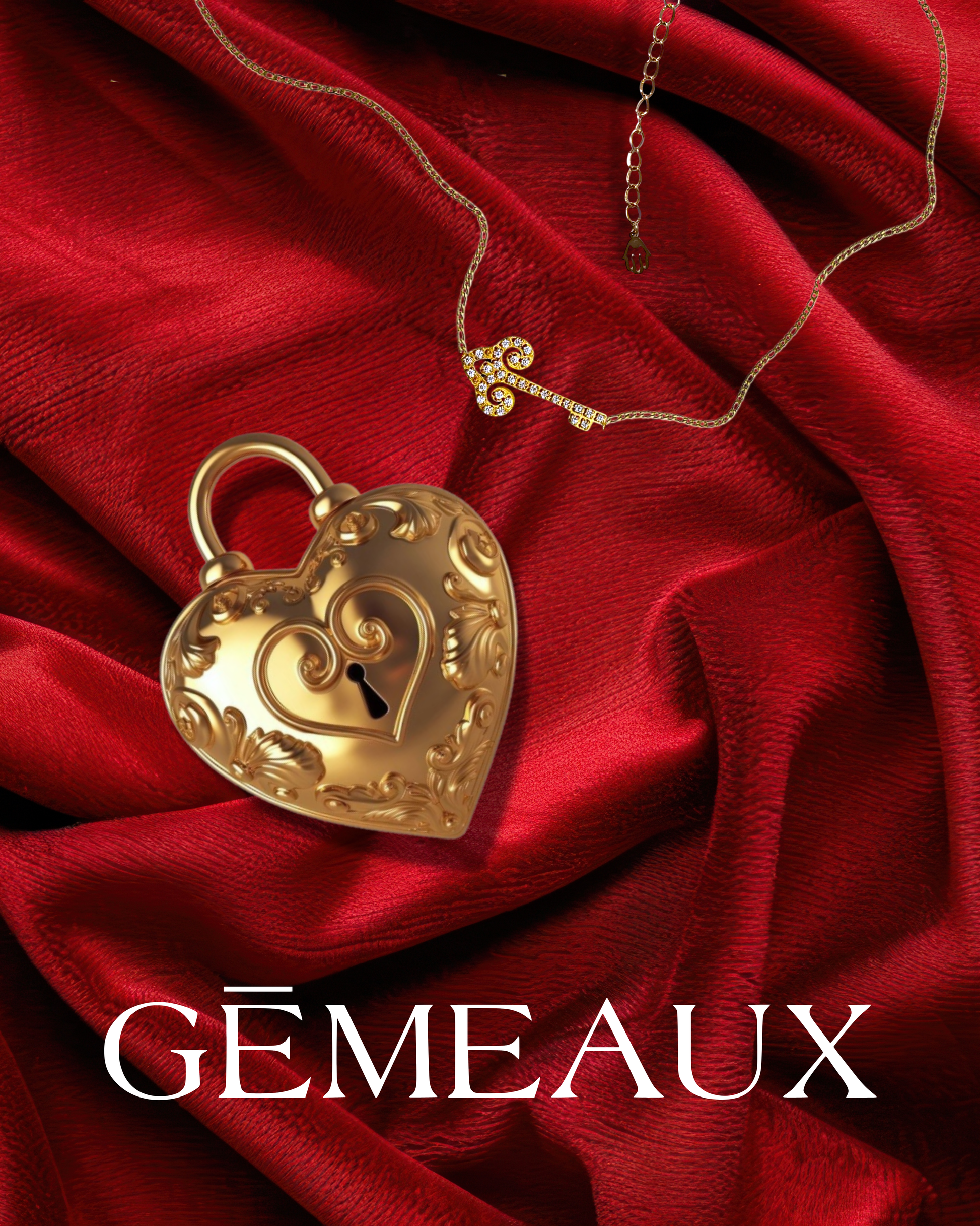 collier cle celeste gemeaux maroc 