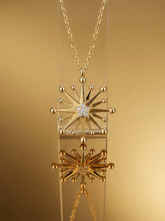 collier etoile montante gemeaux maroc