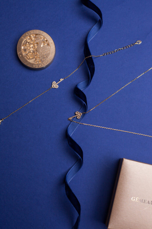 clé celeste collier + gourmette