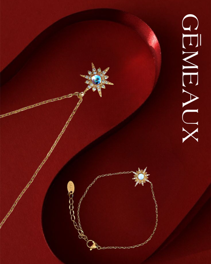 Ensemble Collier Bonne Étoile + Gourmette Sereine