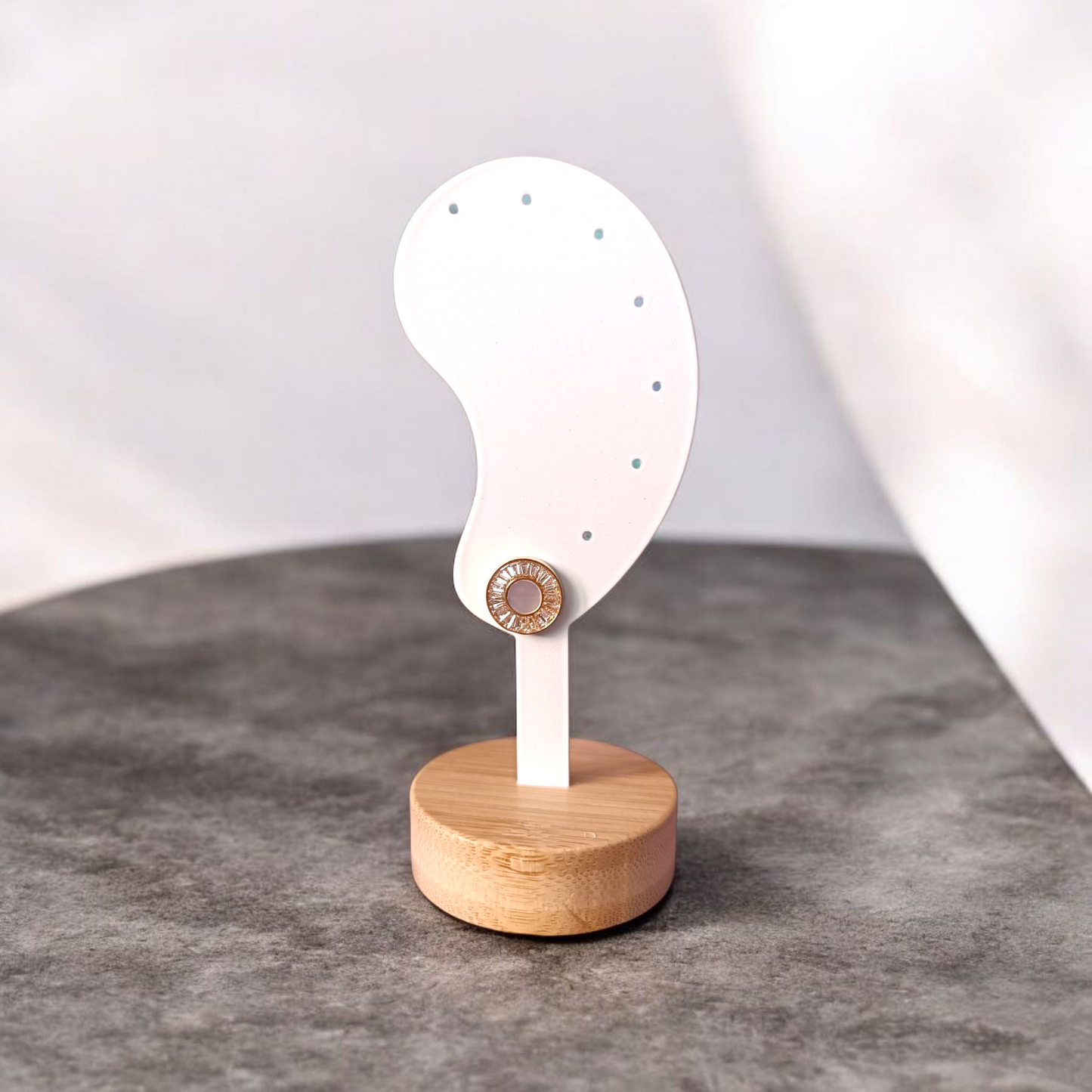 boucles d'oreilles tendance blanches et dorées Maroc gémeaux