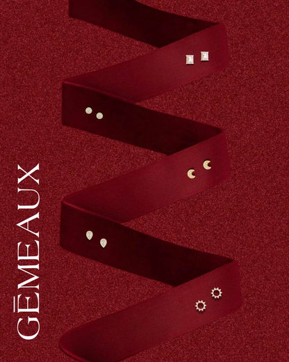 pack 5 boucles d'oreilles bouche trous gémeaux maroc