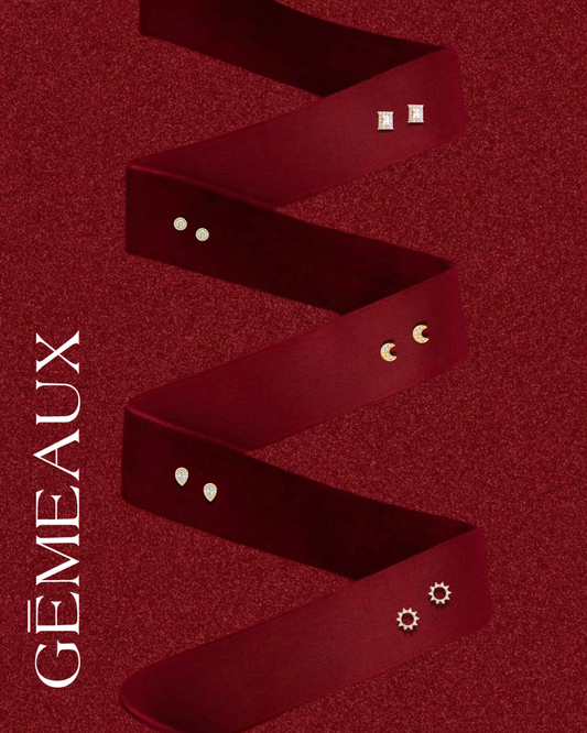 pack 5 boucles d'oreilles bouche trous gémeaux maroc