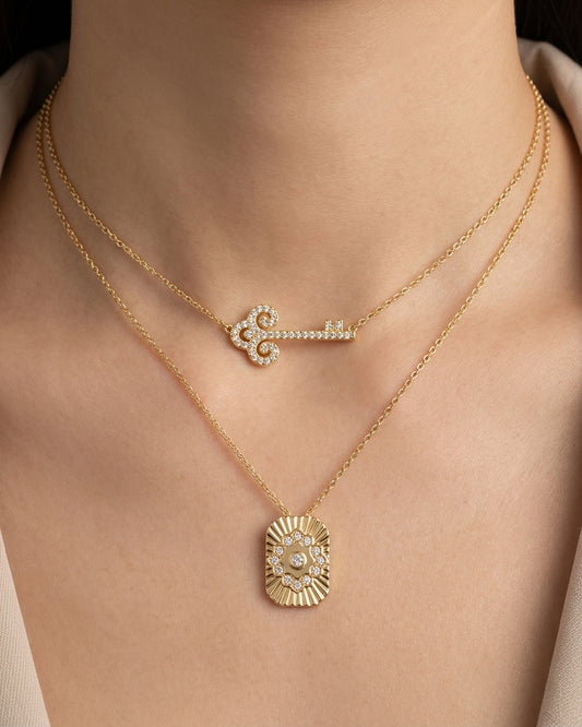 pack collier clé et amulette