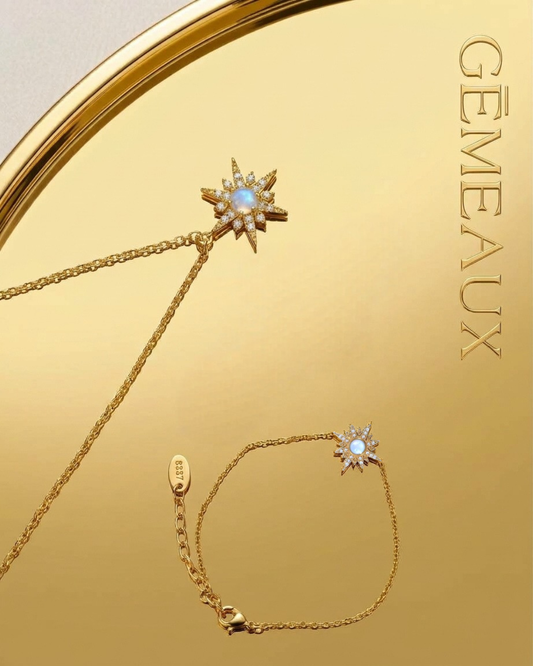 pack collier et gourmette étoilées