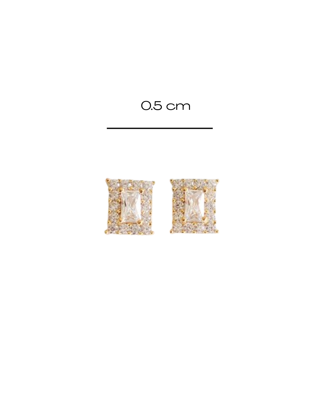 pleiade bouche trous carré serti zircons gemeaux bijoux