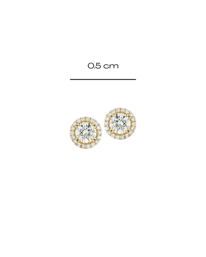 pleiade bouche trous rond serti zircons gemeaux bijoux