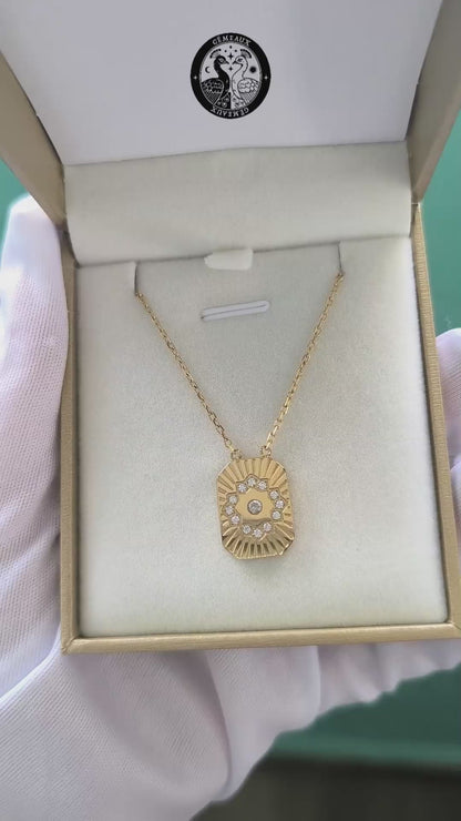 DUO PACK - Andalusian Sun Amulet Necklace + Celestial Key Necklace