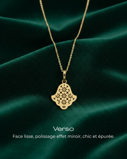 Collier Khmissa Reverso – Étoiles d’Andalousie